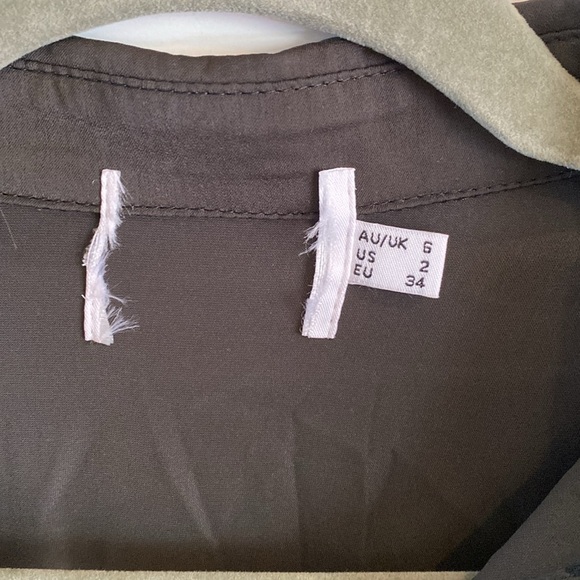 NWOT Princess Polly Bodeni Long Sleeve Button Down Black Mini Dress Size 2 - Picture 9 of 15